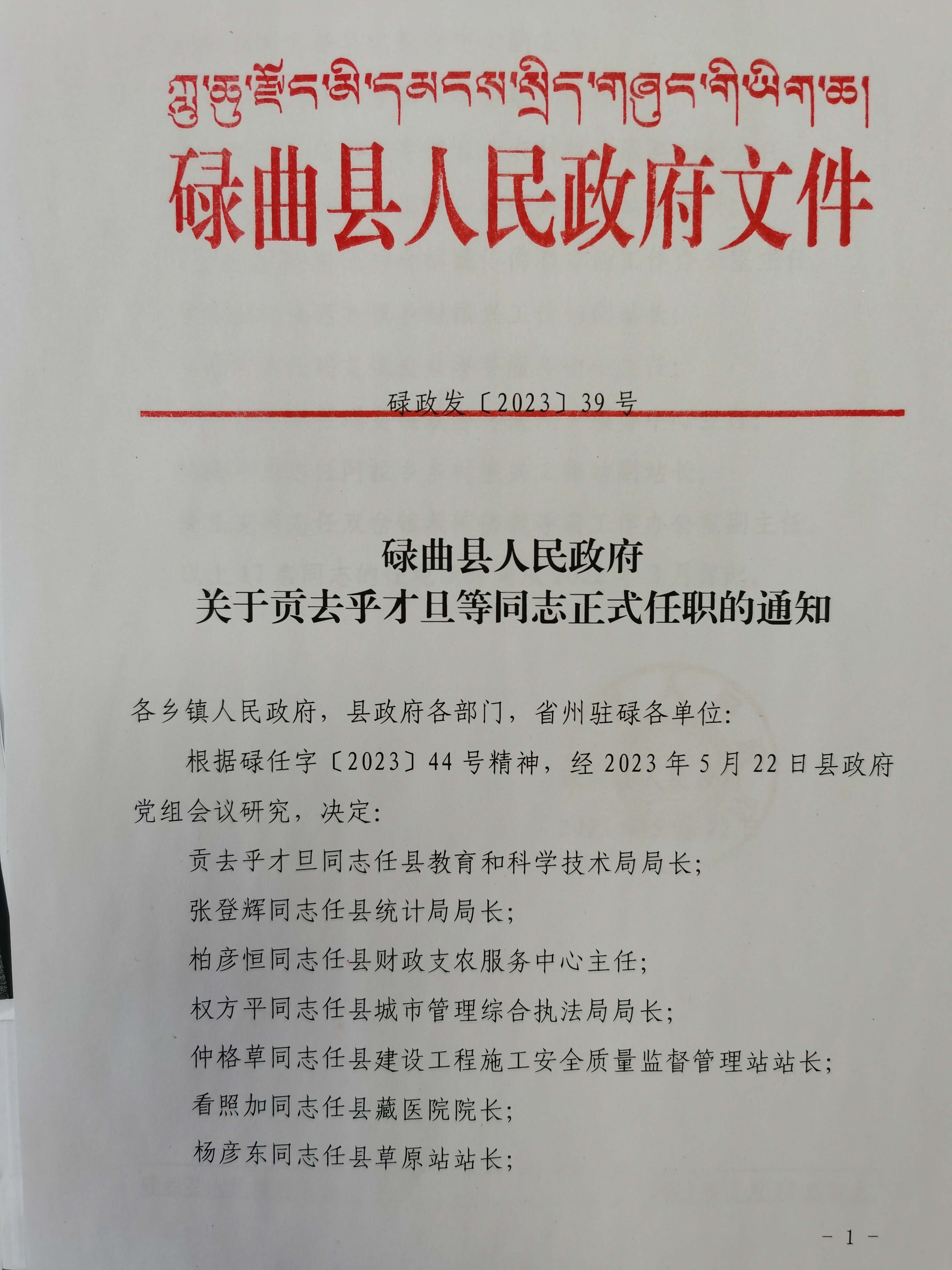 琼结县特殊教育事业单位人事任命动态更新